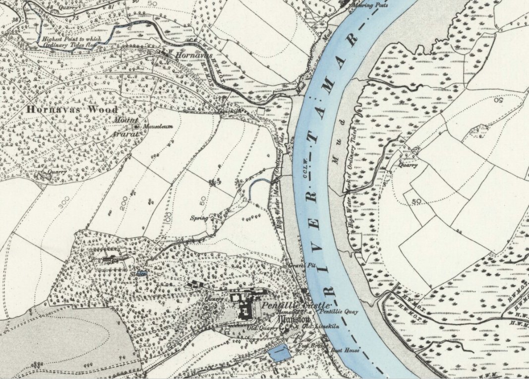 Pentillie Map